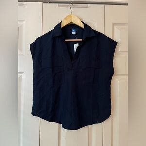 NWT Old Navy Blue Relaxed Blouse XSP